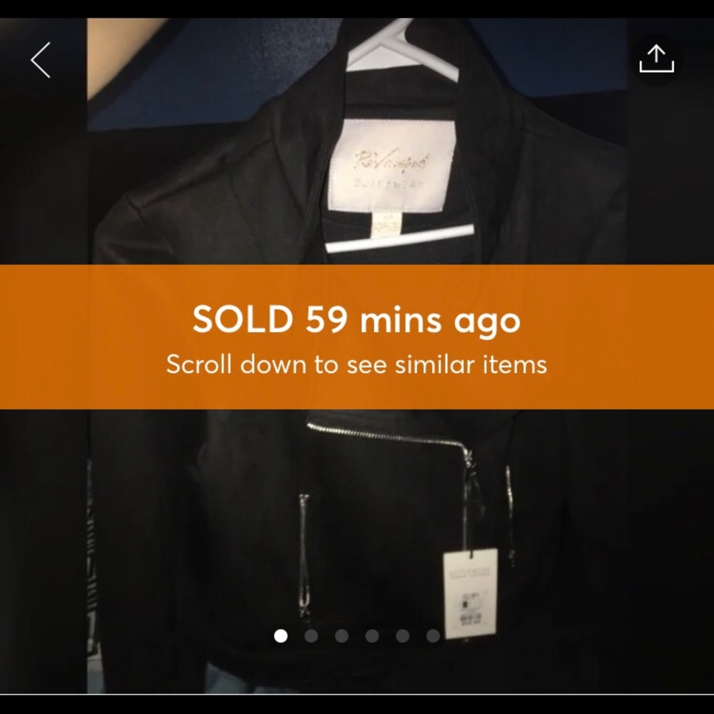SOLD! — NEW Suede Biker Jacket